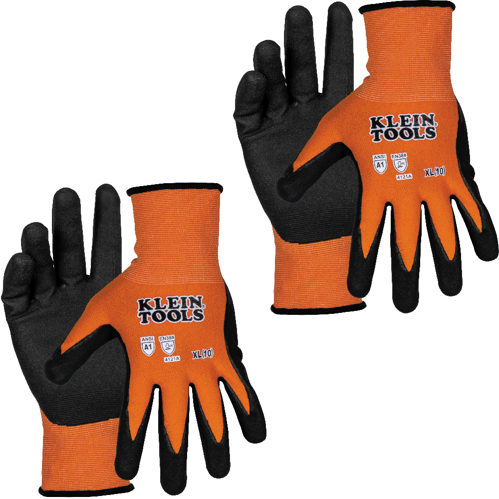 KLEIN Knit Dipped Gloves, XL 2-pair - Hand Tools