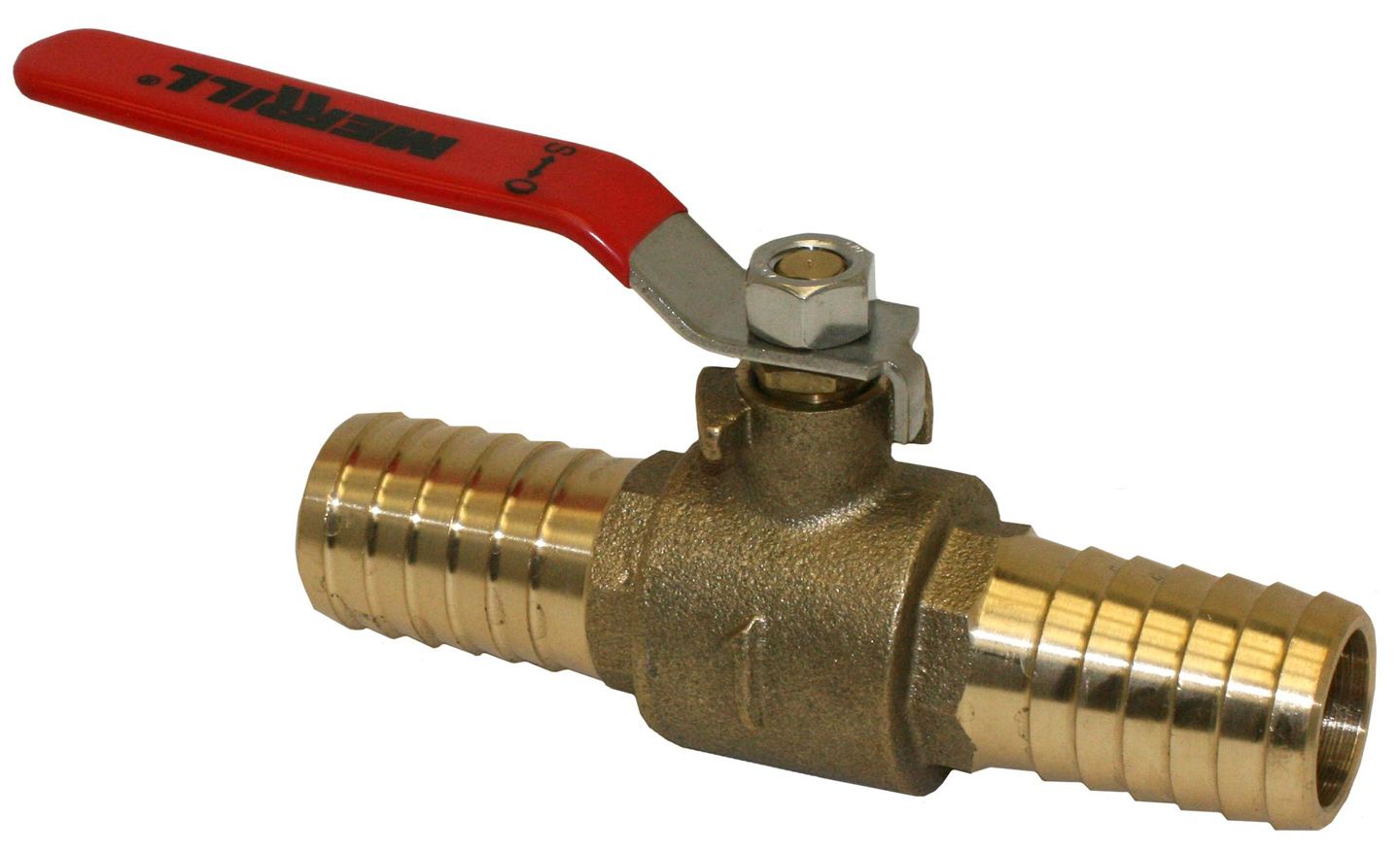 1INCH BARB X 1INCH HOSE BARB BRASS VALVE - Insert Brass Ball Valves