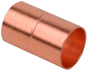 3/4INCH OD CXC COPPER COUPLING - Coupling with Rolled Tube Stop