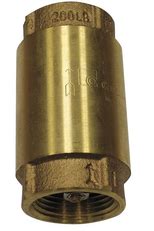 CHECK VALVE BRASS 1 1/4 INCH - Valves