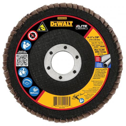 DEWALT 4-1/2 SG40 T29 CERFLAP DISc - Chucks, Bits and Blades