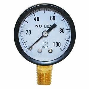 2-1/2" Pressure Gage 0-100 Liquid Filled - Pumps and Accessories