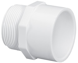 3/4INCH PVC SCH. 40 MALE ADAPT. (100 CTN - PVC Male Adapters