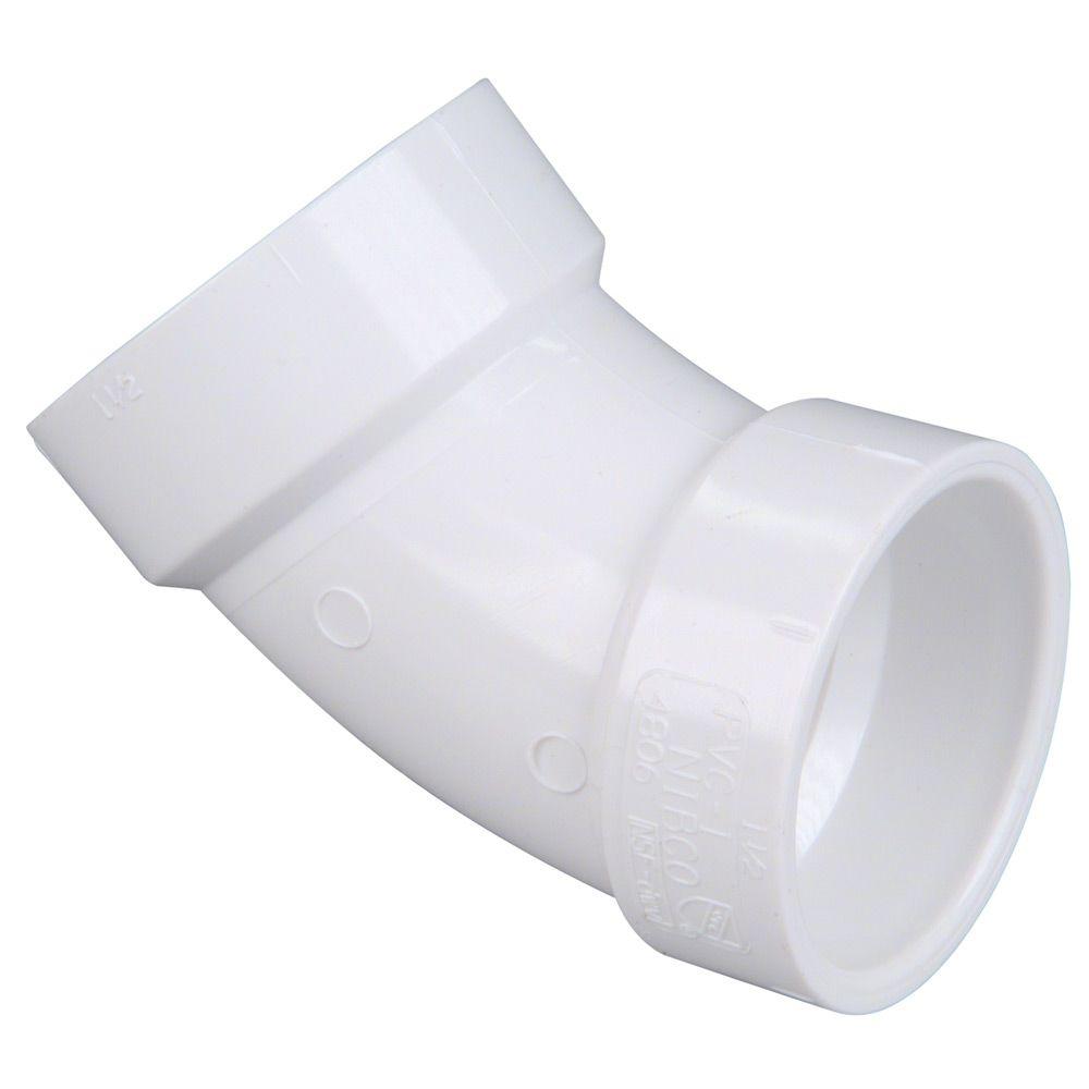 2" PVC 45 deg Elbow - PVC 45° Elbows