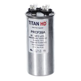 TITAN  CAPACITOR HD 50MFD, 440/370V,Rnd - Electrical