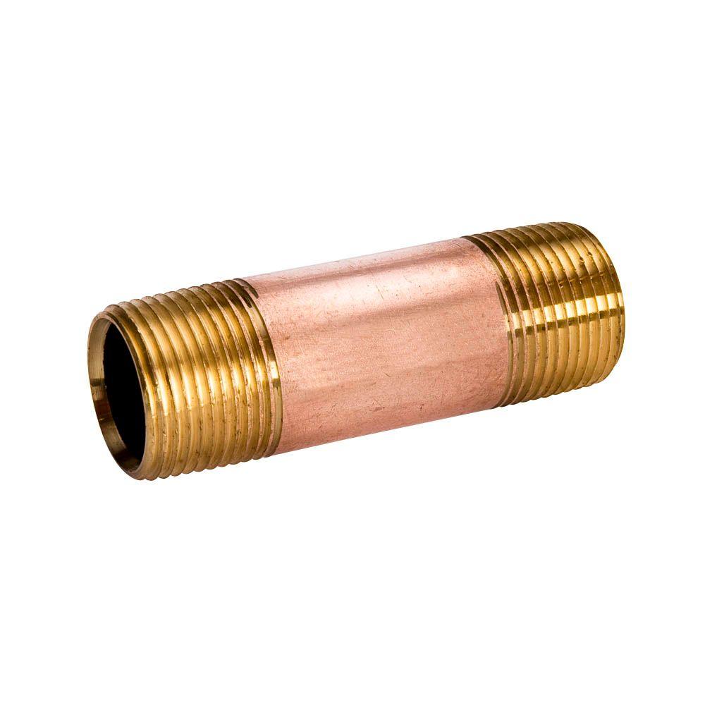 2 INCH X 4 INCH BRASS NIPPLE - Brass