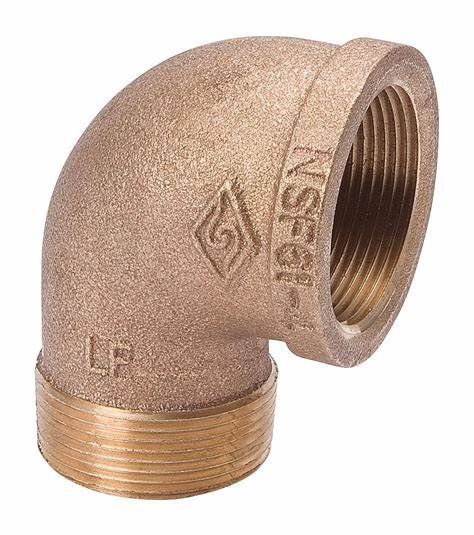 1-1/4" Brass Street Elbow - Brass